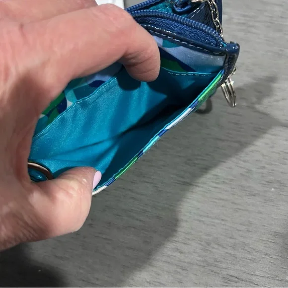 Vibrant Coach Poppy Wristlet card/key wallet - Picture 9 of 9